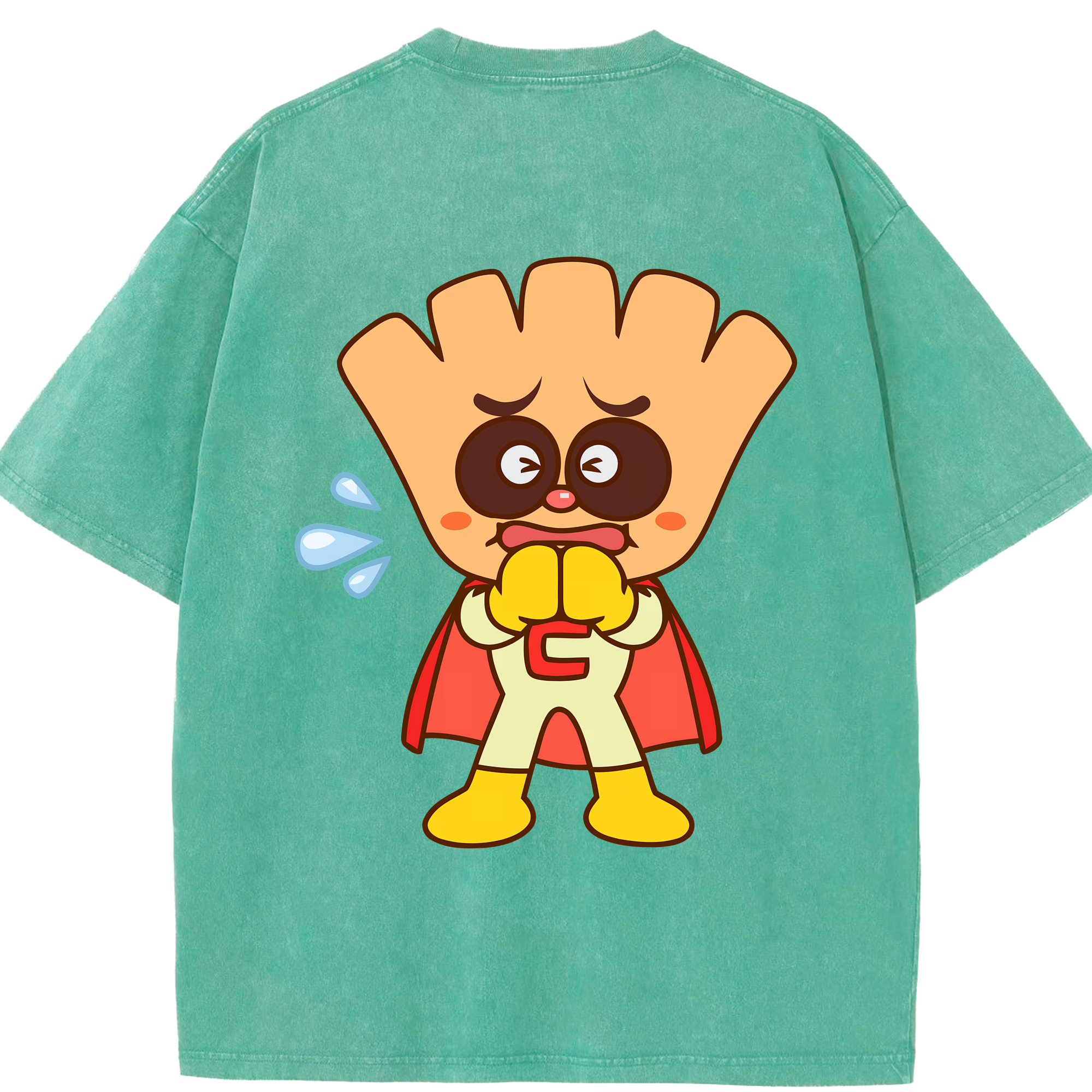 （画像用） アンパンマン Anpanman 綿100% ヴィンテージ風 半袖Tシャツ（背面プリント）